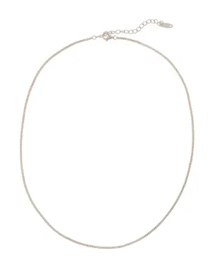 Elly Lou Classic Curb Chain- Silver