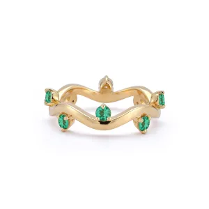 Emerald Constellation Ring