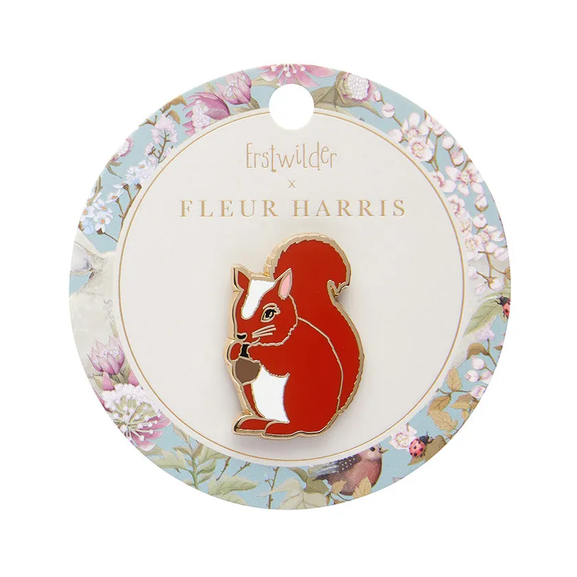 Erstwilder x Fleur Harris - Cheeky Squirrel Enamel Pin