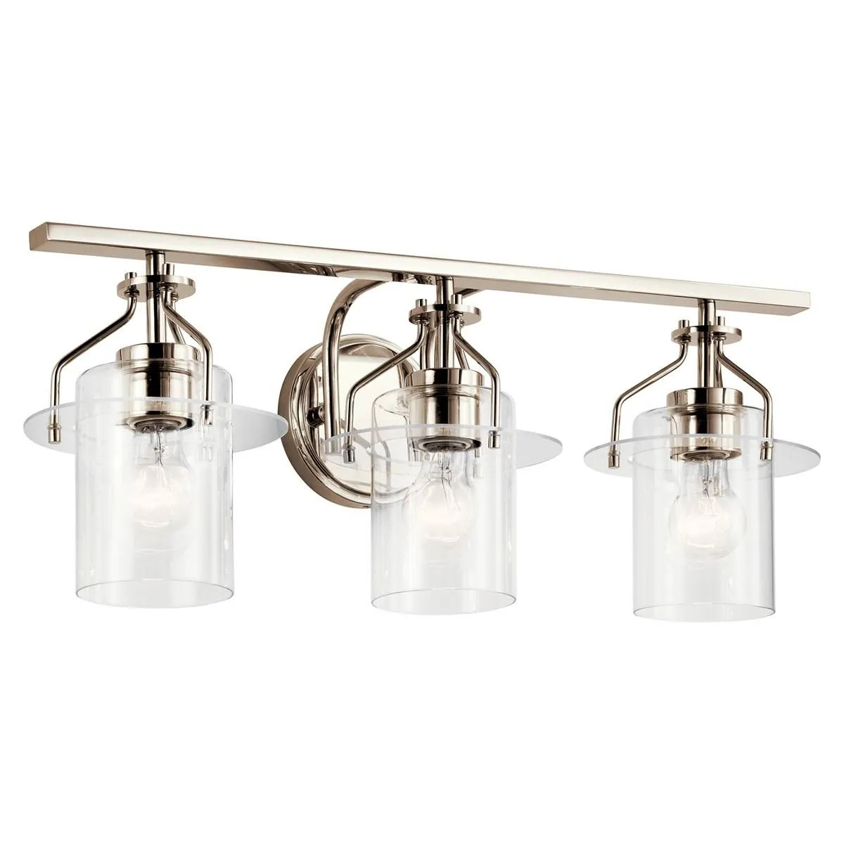 Everett 24 in. 3 Lights Vanity Light Nickel Finish