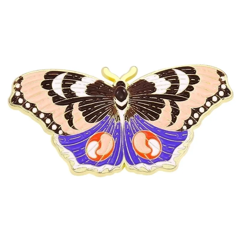 Fashion Pin Butterfly Alloy Enamel Stoving Varnish Women'S Brooches