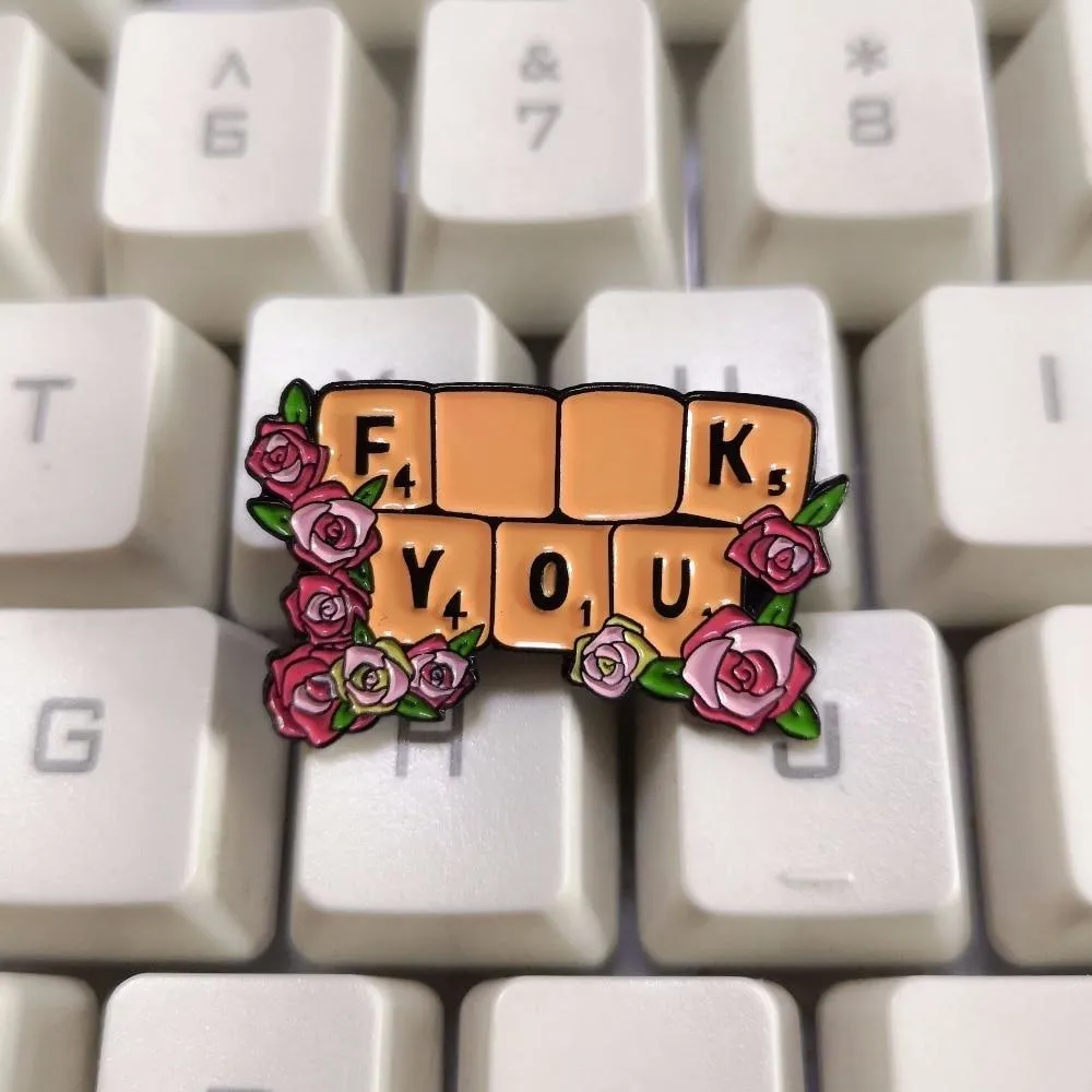 F**k You Scrabble Enamel Pin