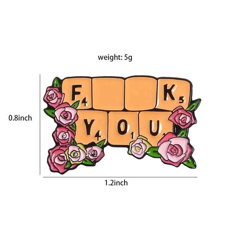 F**k You Scrabble Enamel Pin