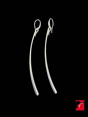 Georg Jensen "Uno" silver drop earrings