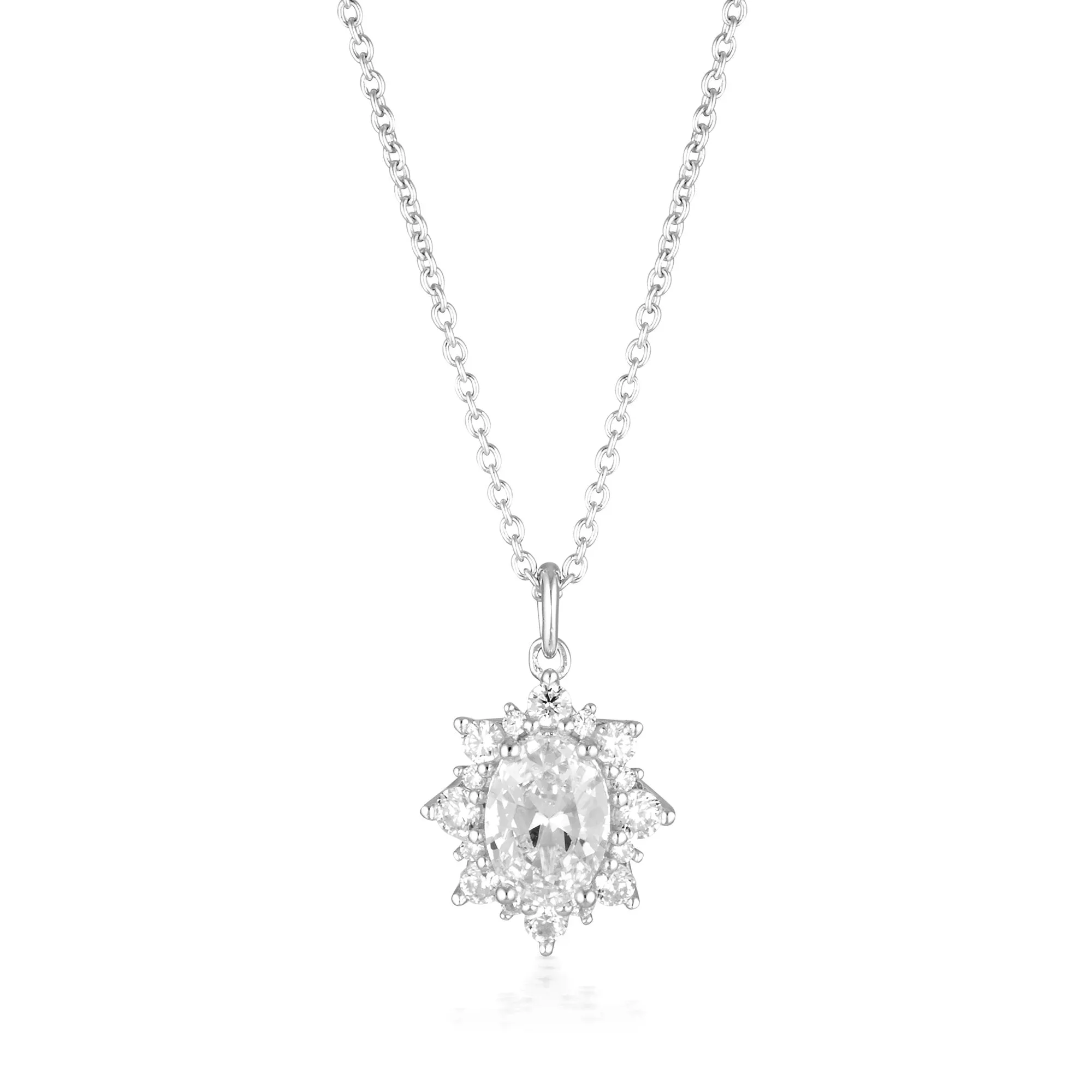 GEORGINI ICONIC BRIDAL ELOISE PENDANT SILVER