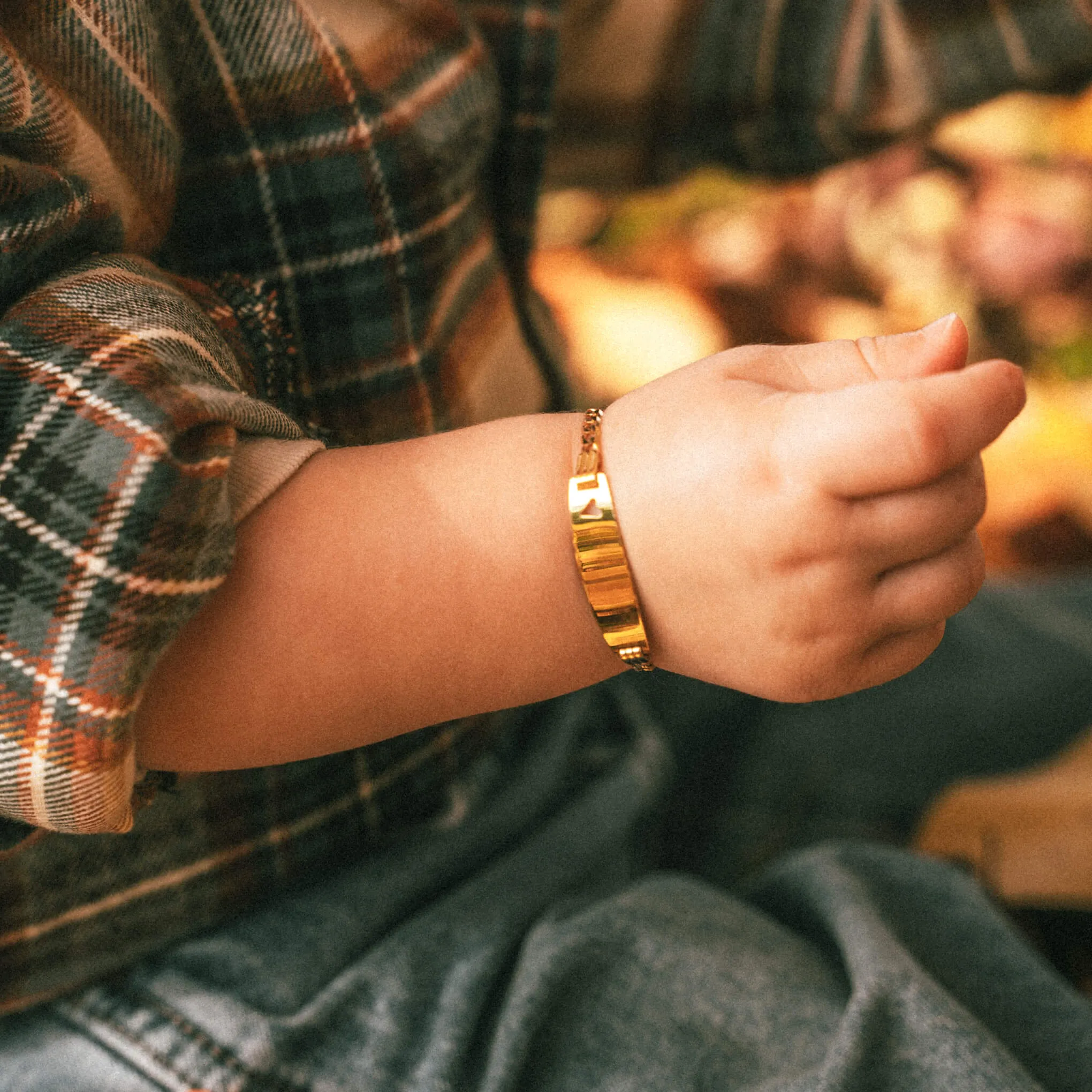 Gold Baby ID Bracelets