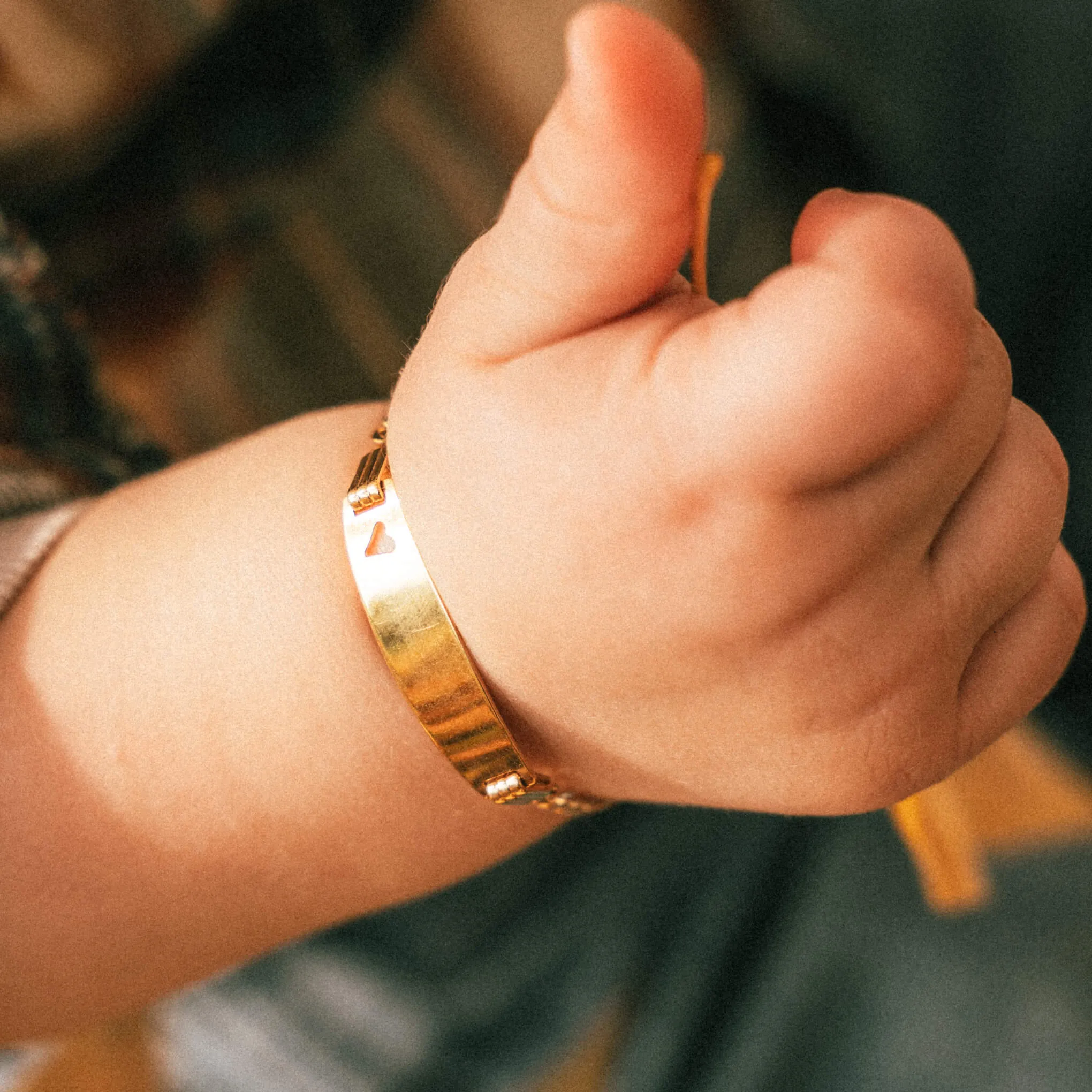 Gold Baby ID Bracelets