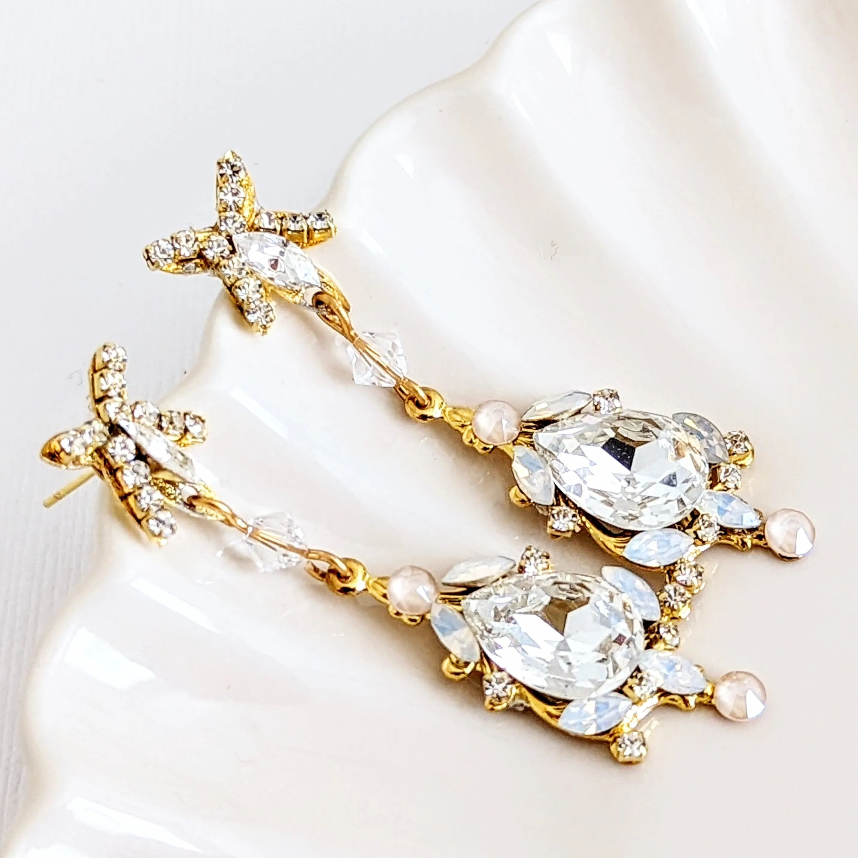 Gold Bridal Earrings