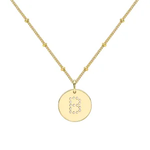 Gold Vermeil Alphabet B Necklace