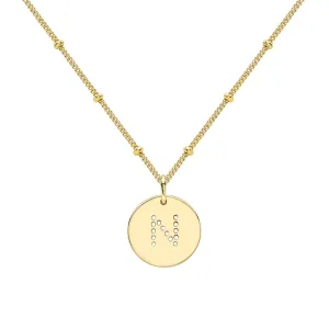 Gold Vermeil Alphabet N Necklace