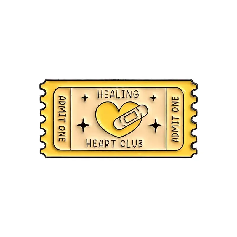 Healing Heart Club Brooch Enamel Pin