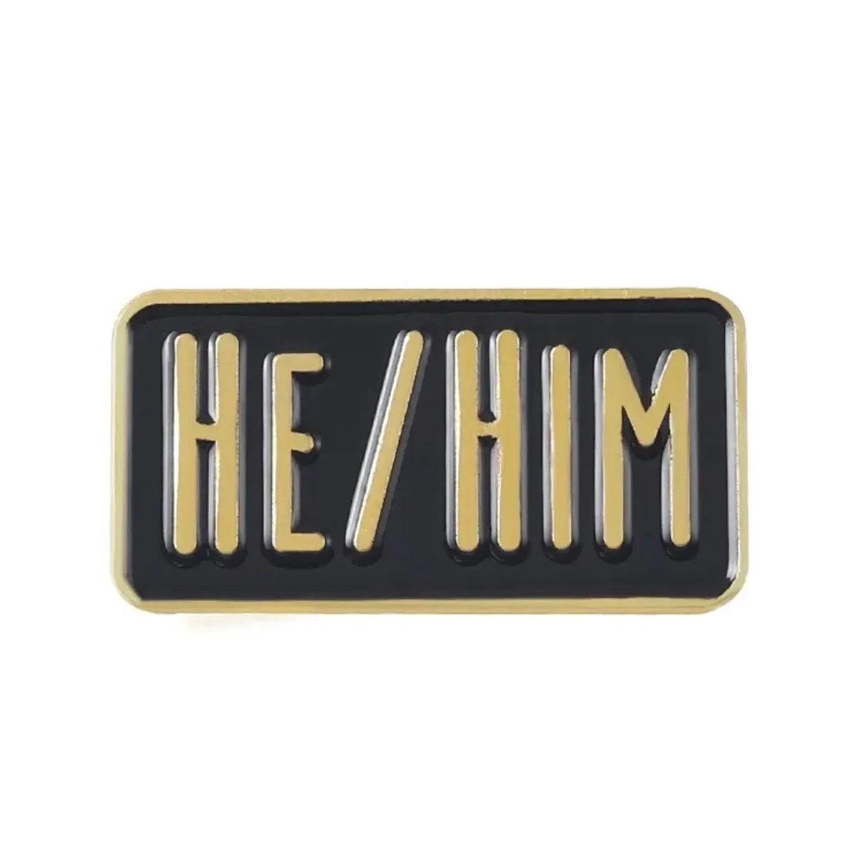 He/Him Pronouns Brooch Enamel Pin