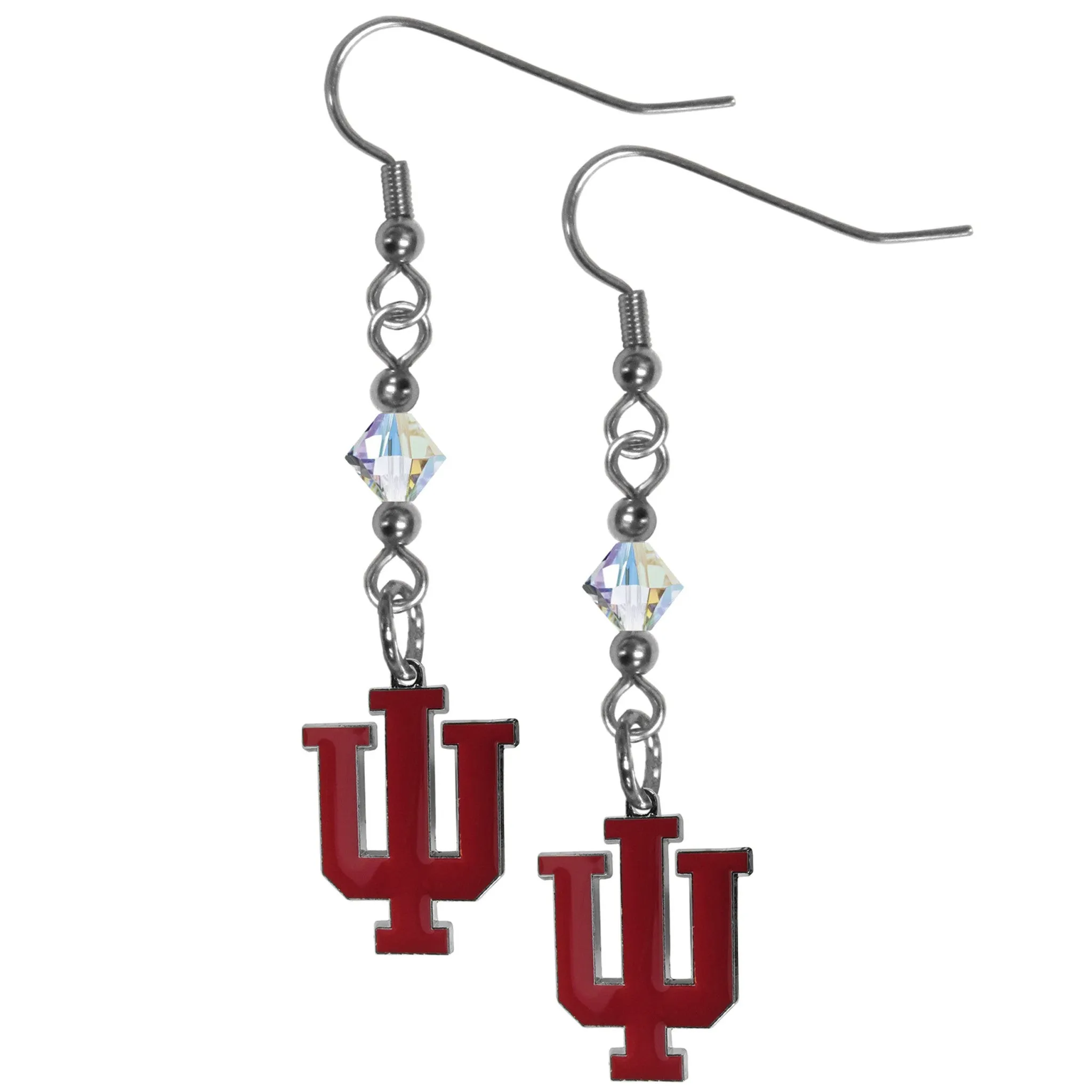 Indiana Hoosiers Crystal Dangle Earrings