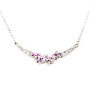 Keto Meadow necklace - Pink Crown Diamond Arc