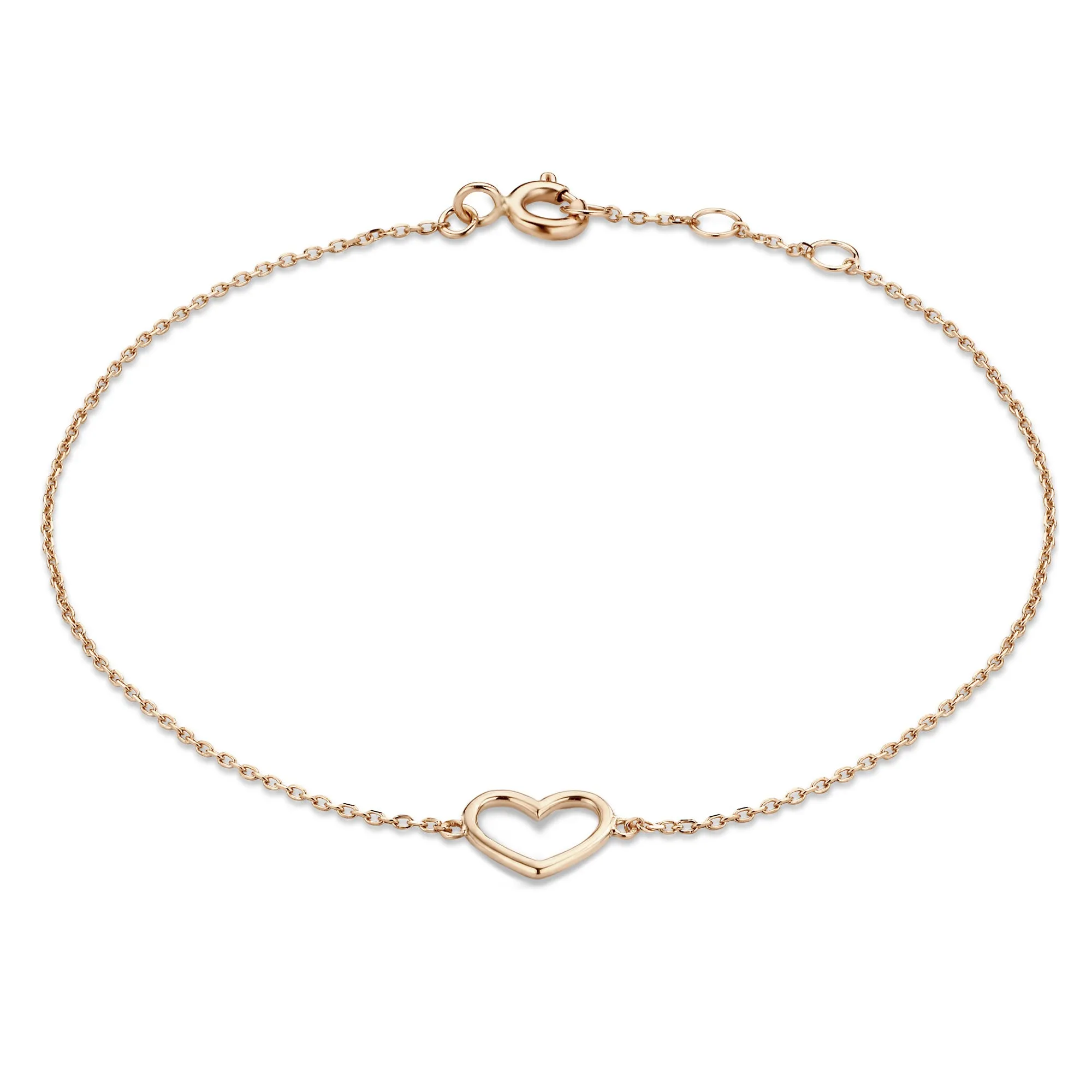 La Concorde Amore 14 karat rose gold bracelet with heart