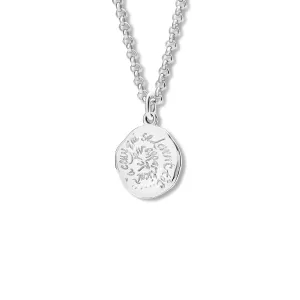 Le Jour Appartient Quote Pendant Silver