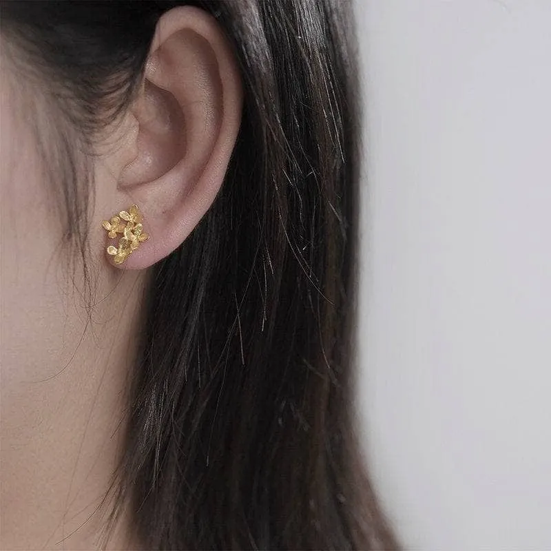 Luxury Osmanthus Flower Stud Earrings