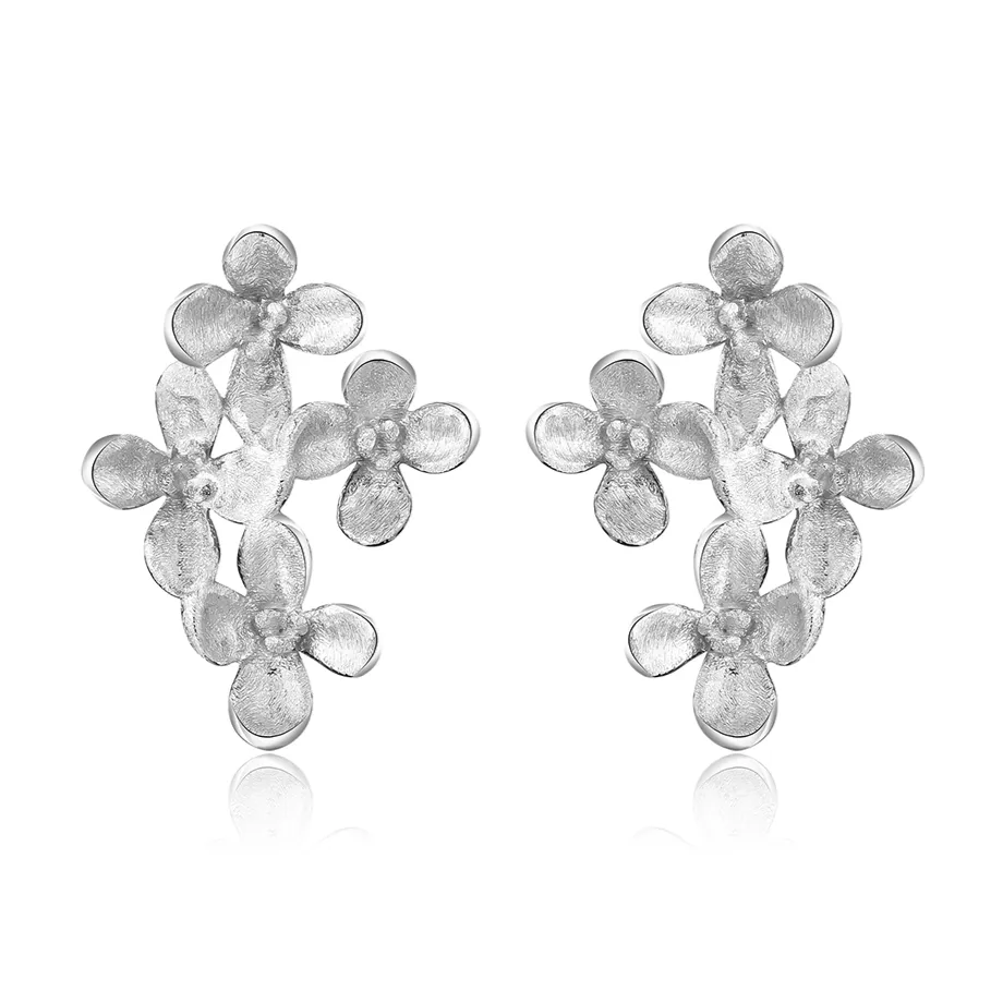 Luxury Osmanthus Flower Stud Earrings