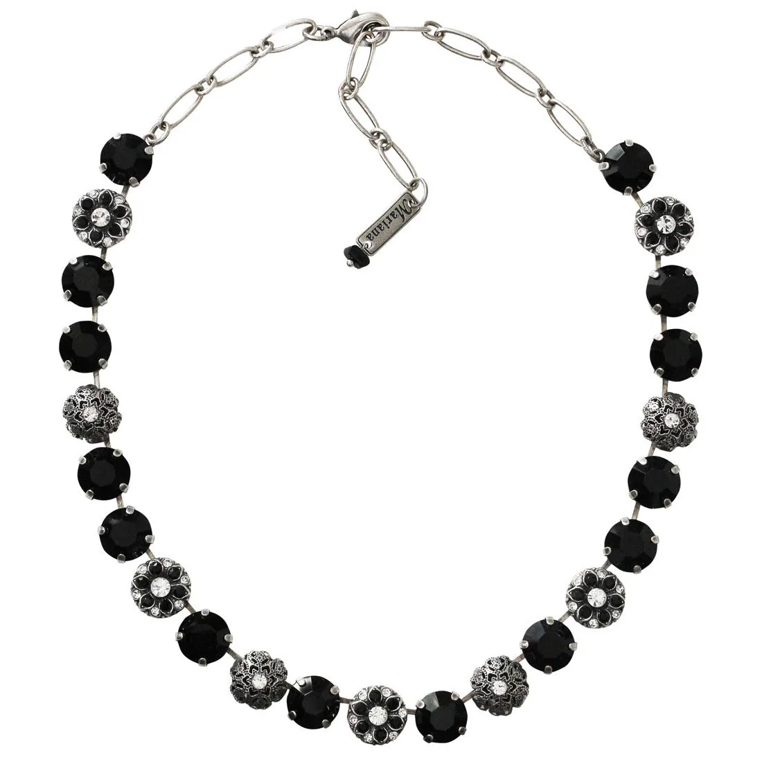 Mariana "Checkmate" Silver Plated Lovable Embellished Necklace Crystal Necklace, 3204 280-1