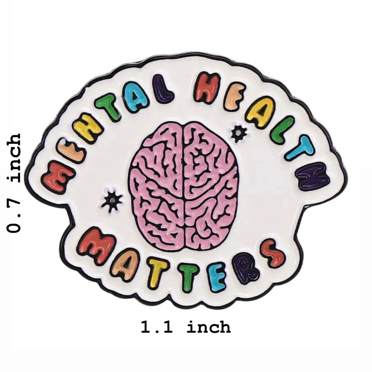 Mental Health Matters Brooch Enamel Pin