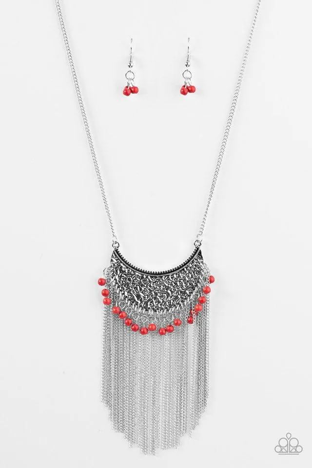 Paparazzi Necklace - Desert Dancer - Red