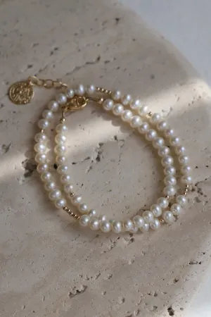 PEARL DOUBLE WRAP BRACELET