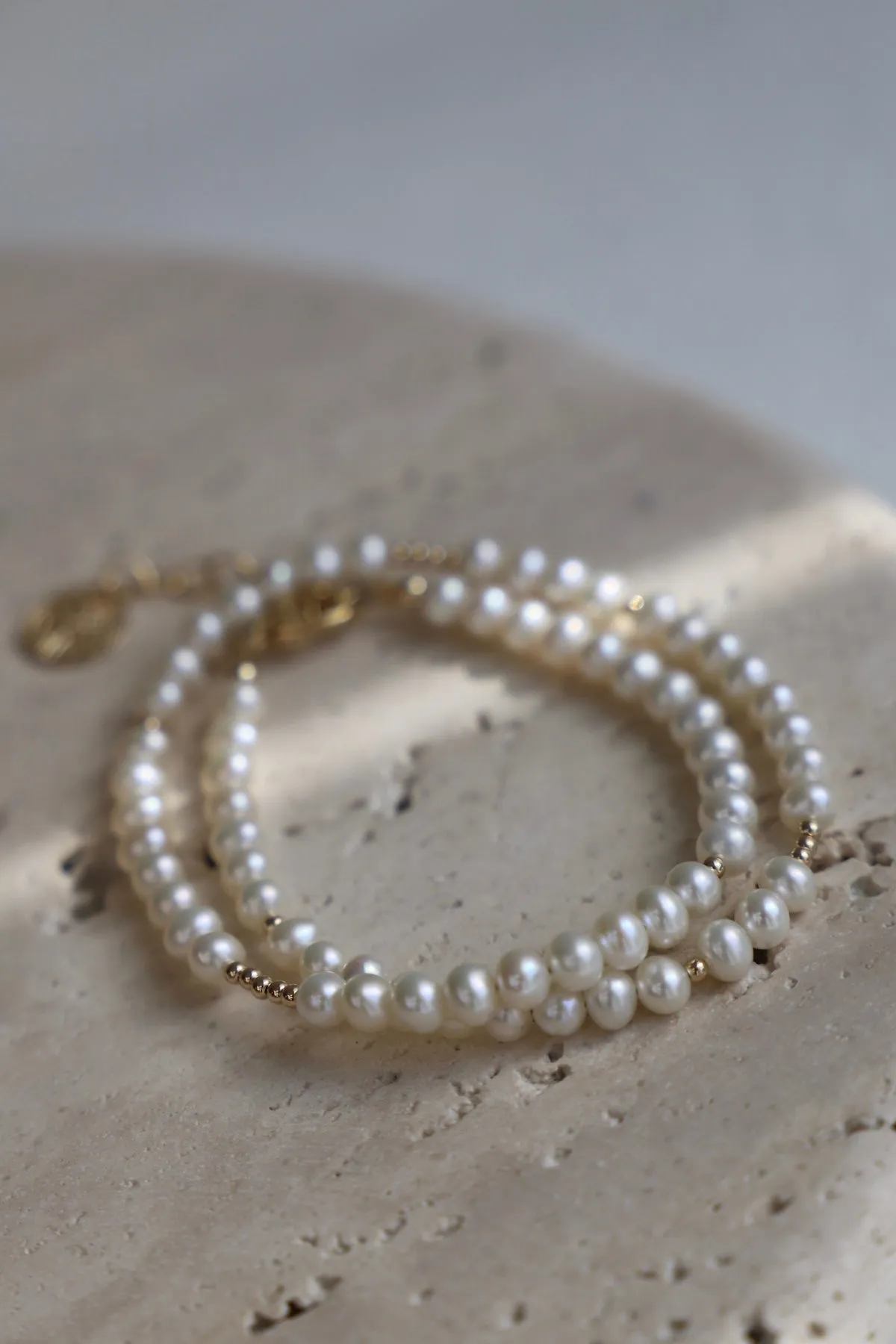 PEARL DOUBLE WRAP BRACELET