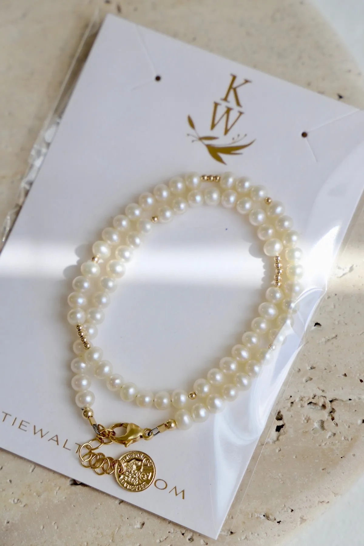 PEARL DOUBLE WRAP BRACELET