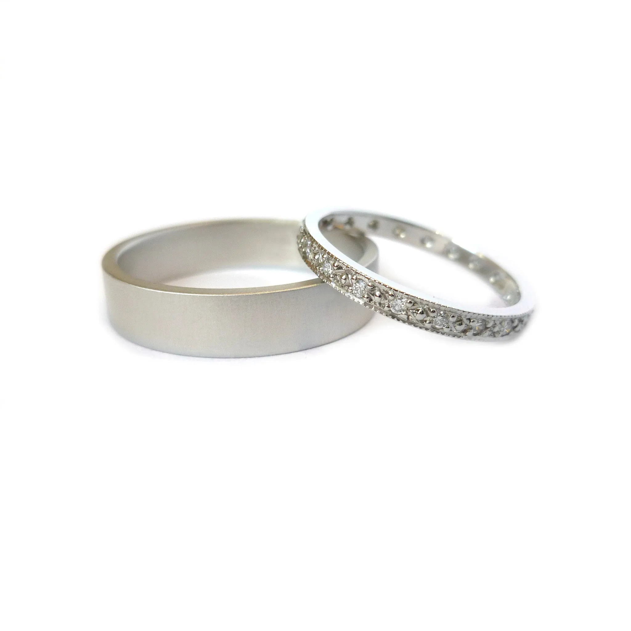 Platinum and diamond classic eternity ring