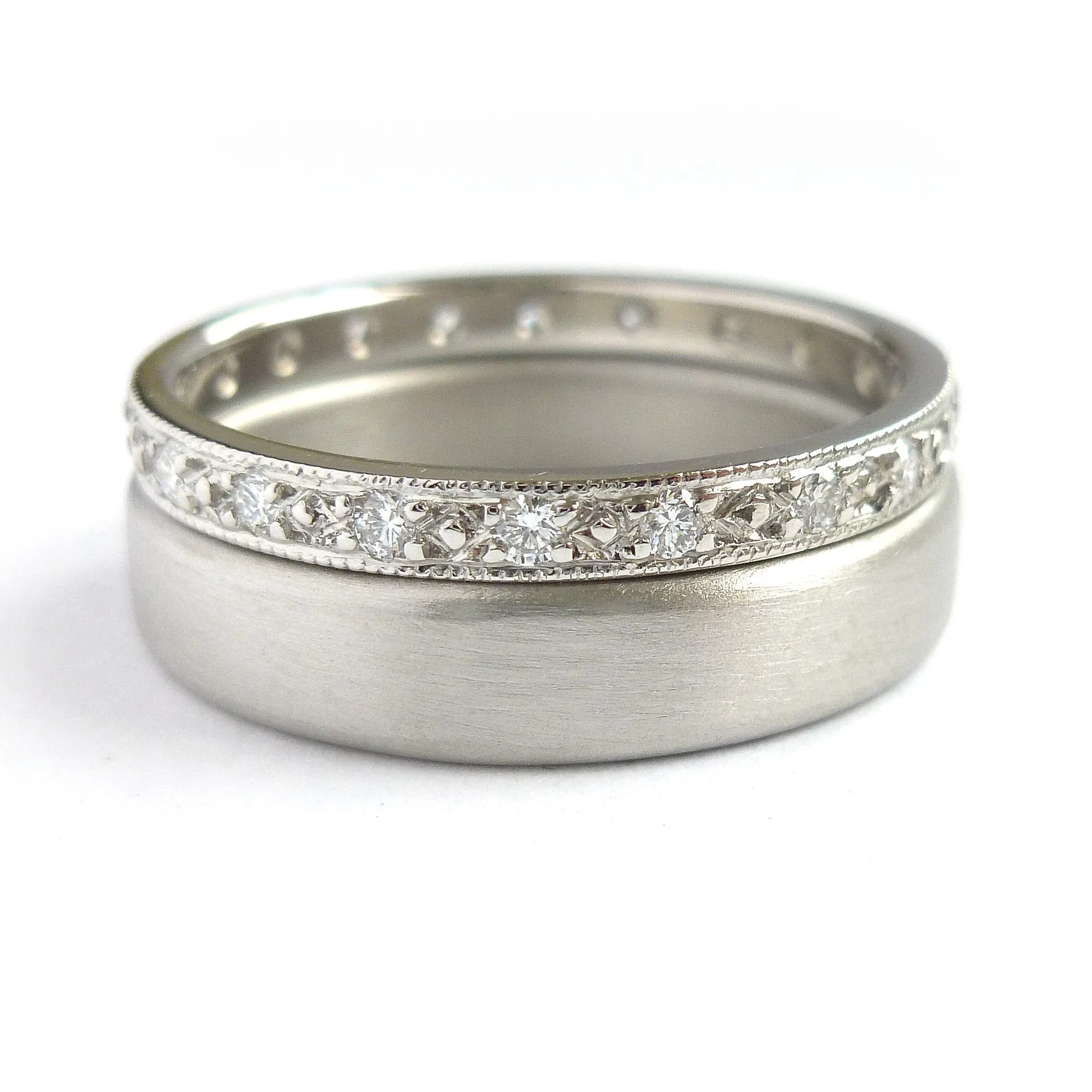 Platinum and diamond classic eternity ring