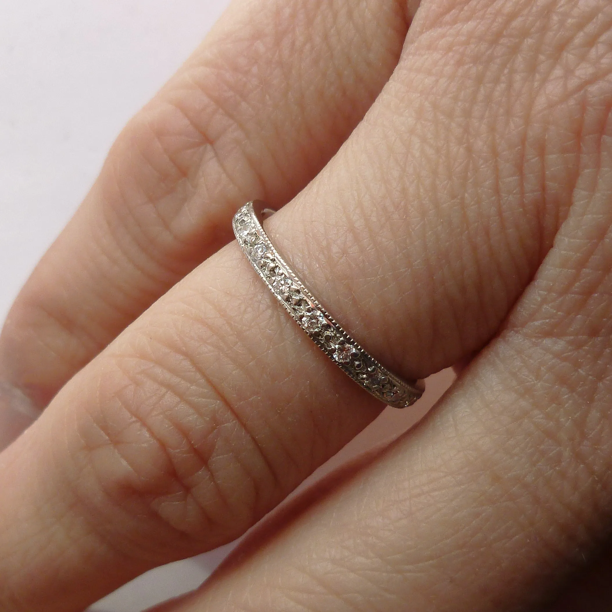 Platinum and diamond classic eternity ring