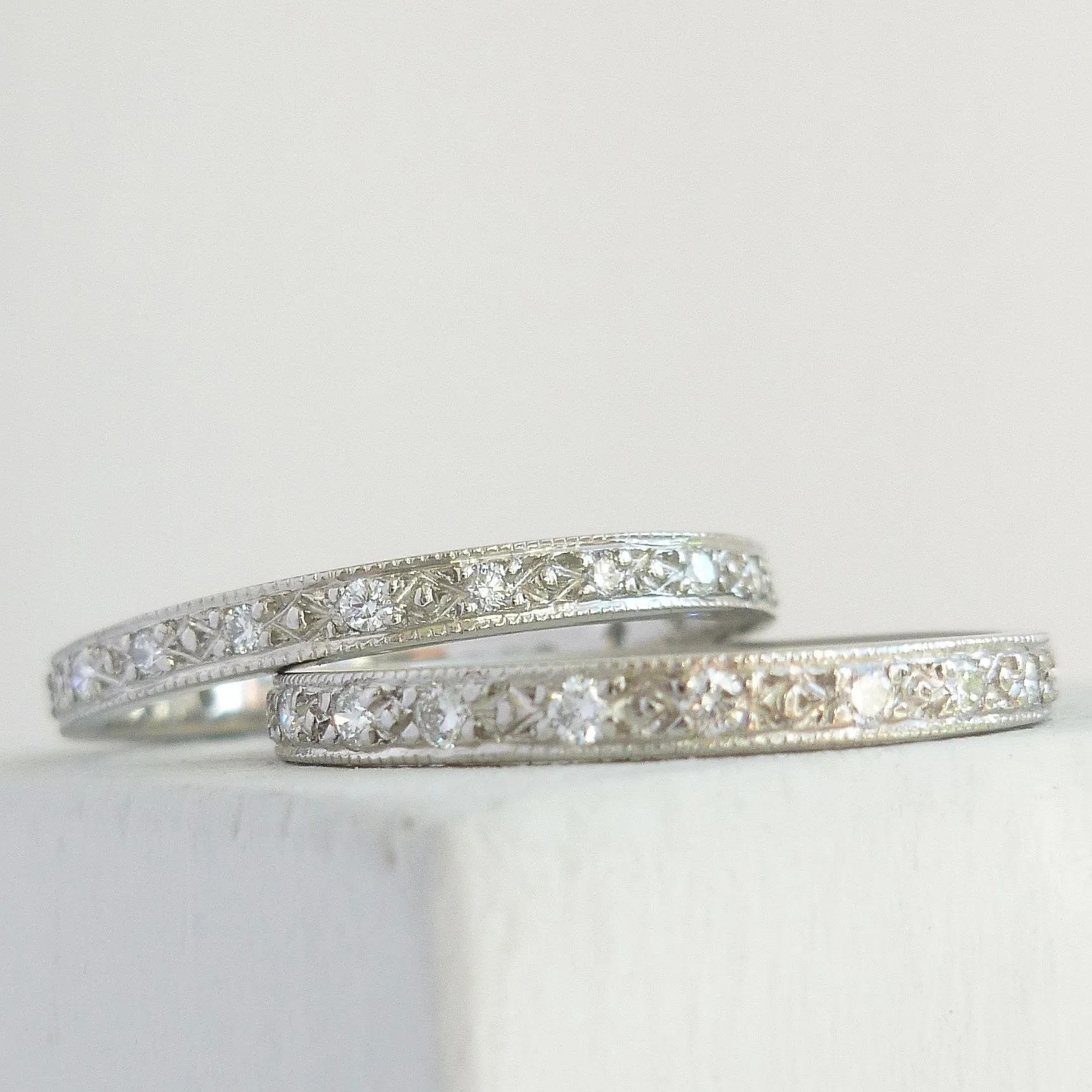 Platinum and diamond classic eternity ring