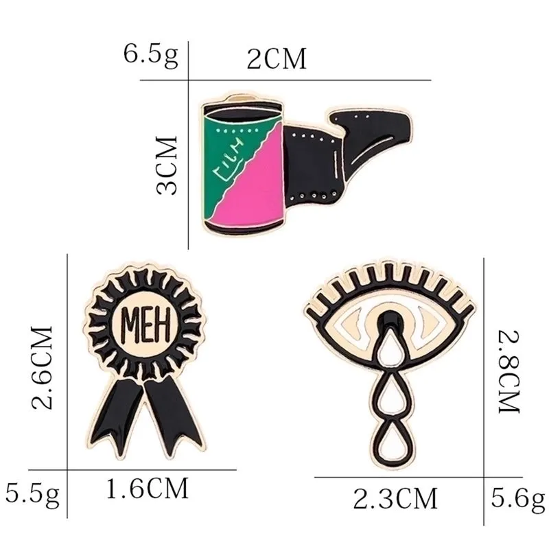 Preppy Style Paper Airplane Pencil Windmill Alloy Metal Enamel Stoving Varnish Plating Women's Brooches