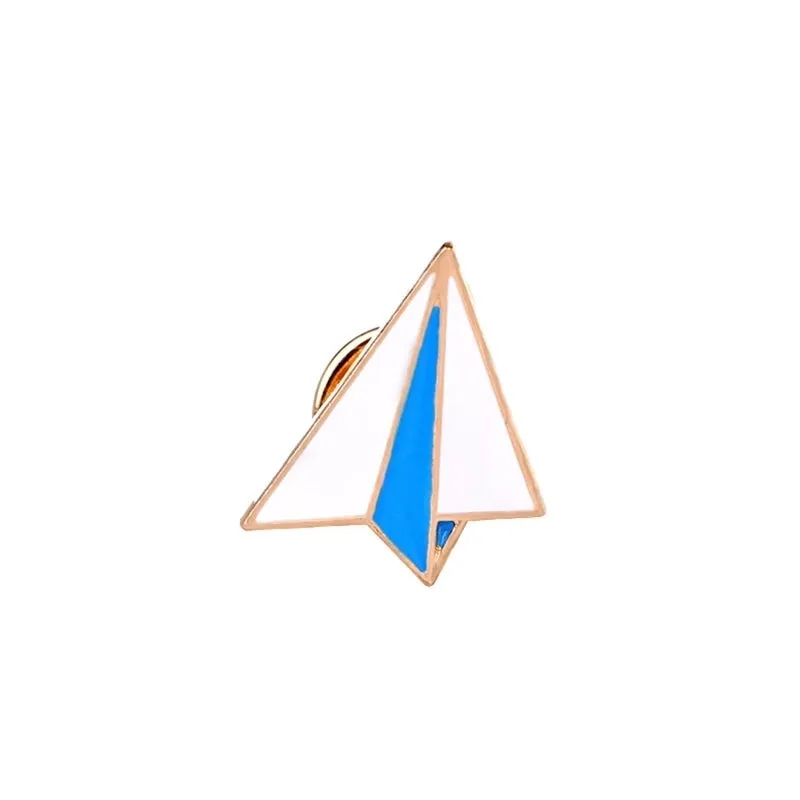 Preppy Style Paper Airplane Pencil Windmill Alloy Metal Enamel Stoving Varnish Plating Women's Brooches