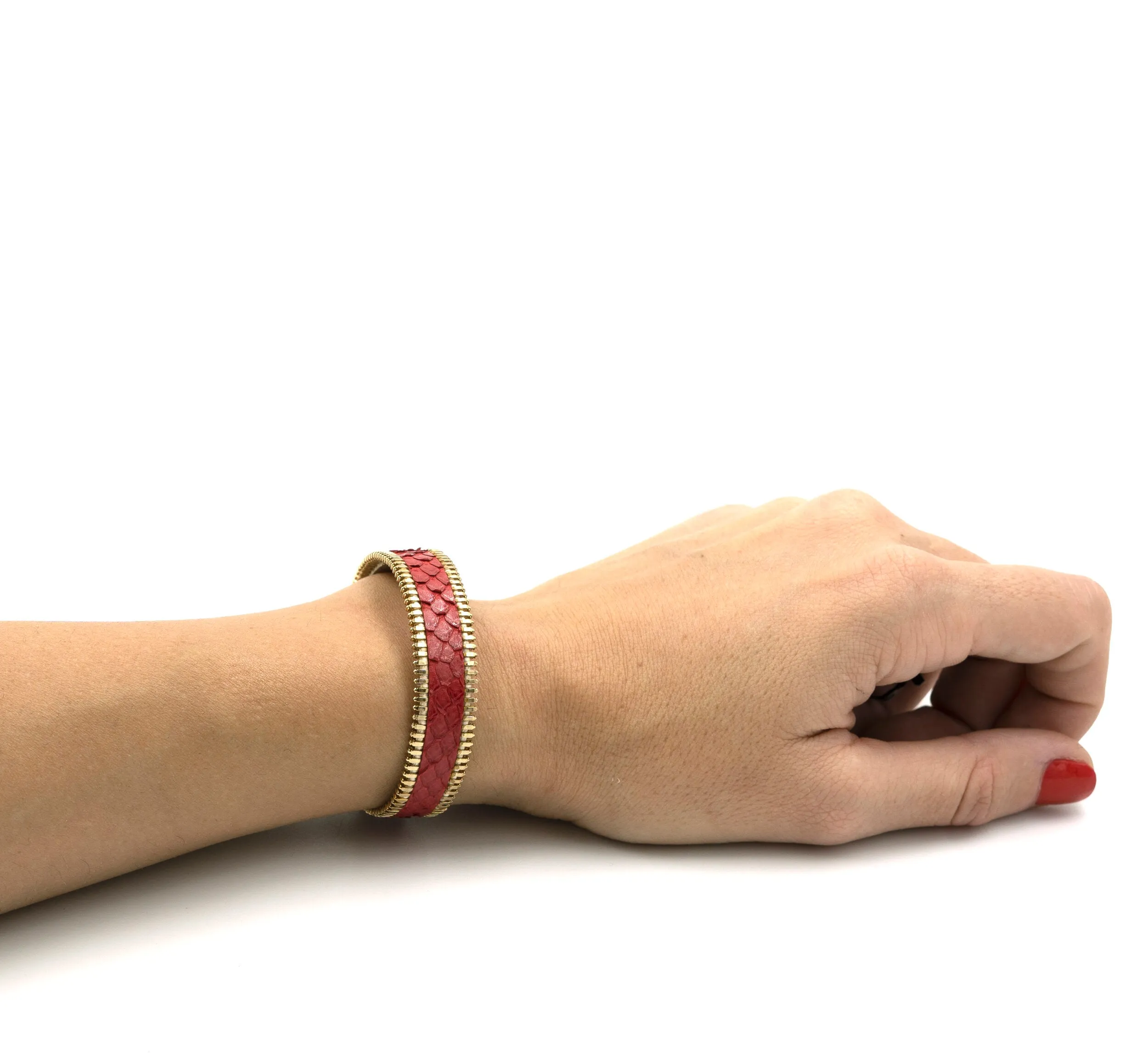 Python Zip Miss Bracelet - Red