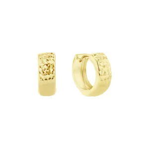 Queens Gold Hoop Earrings