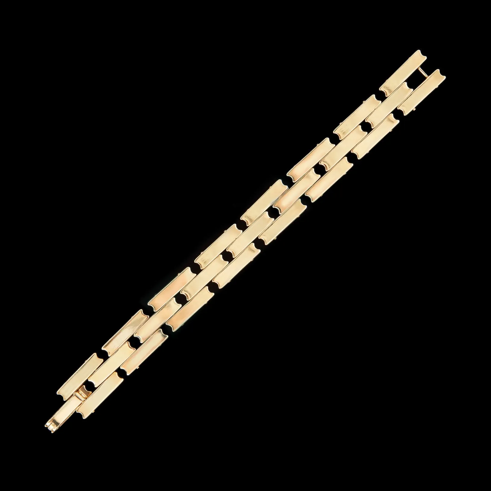 Retro 14Kt Yellow Gold Bracelet, circa 1940-1950s