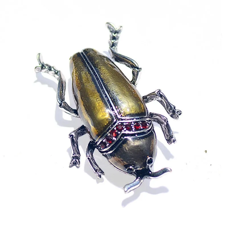 Retro Pin Insect Alloy Enamel Plating Unisex Brooches