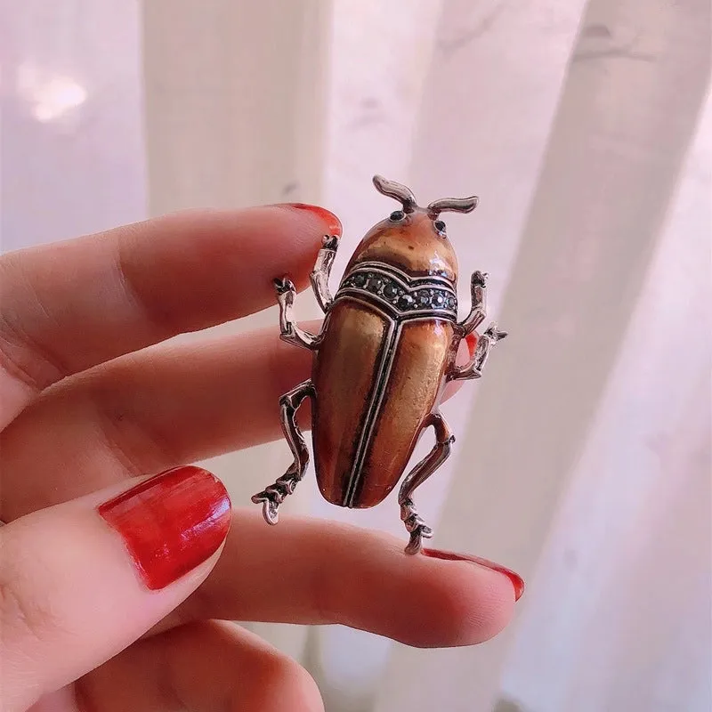 Retro Pin Insect Alloy Enamel Plating Unisex Brooches