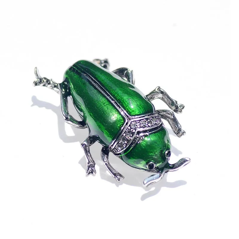 Retro Pin Insect Alloy Enamel Plating Unisex Brooches