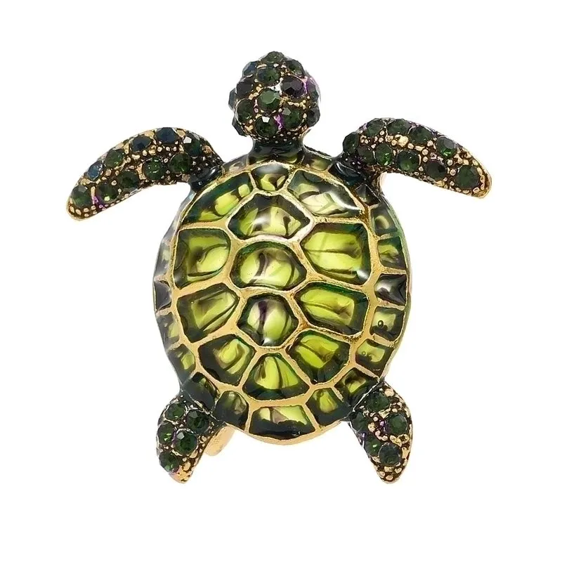 Retro Pin Tortoise Alloy Enamel Unisex Brooches