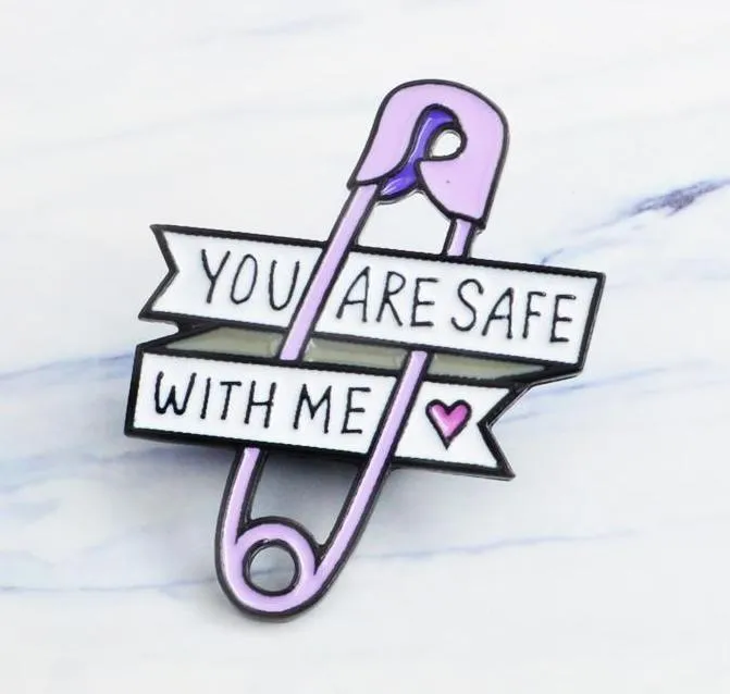 Safe With Me Pin