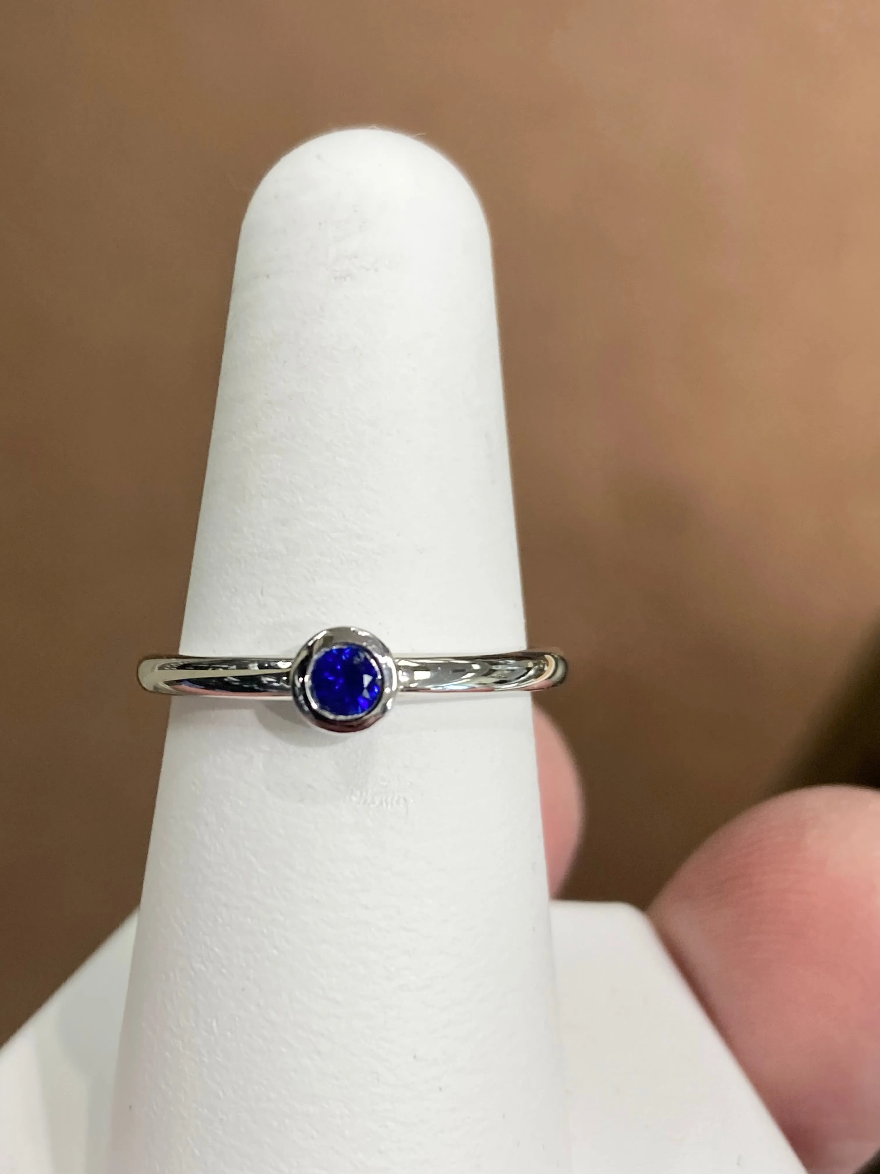 Sapphire Silver Ring