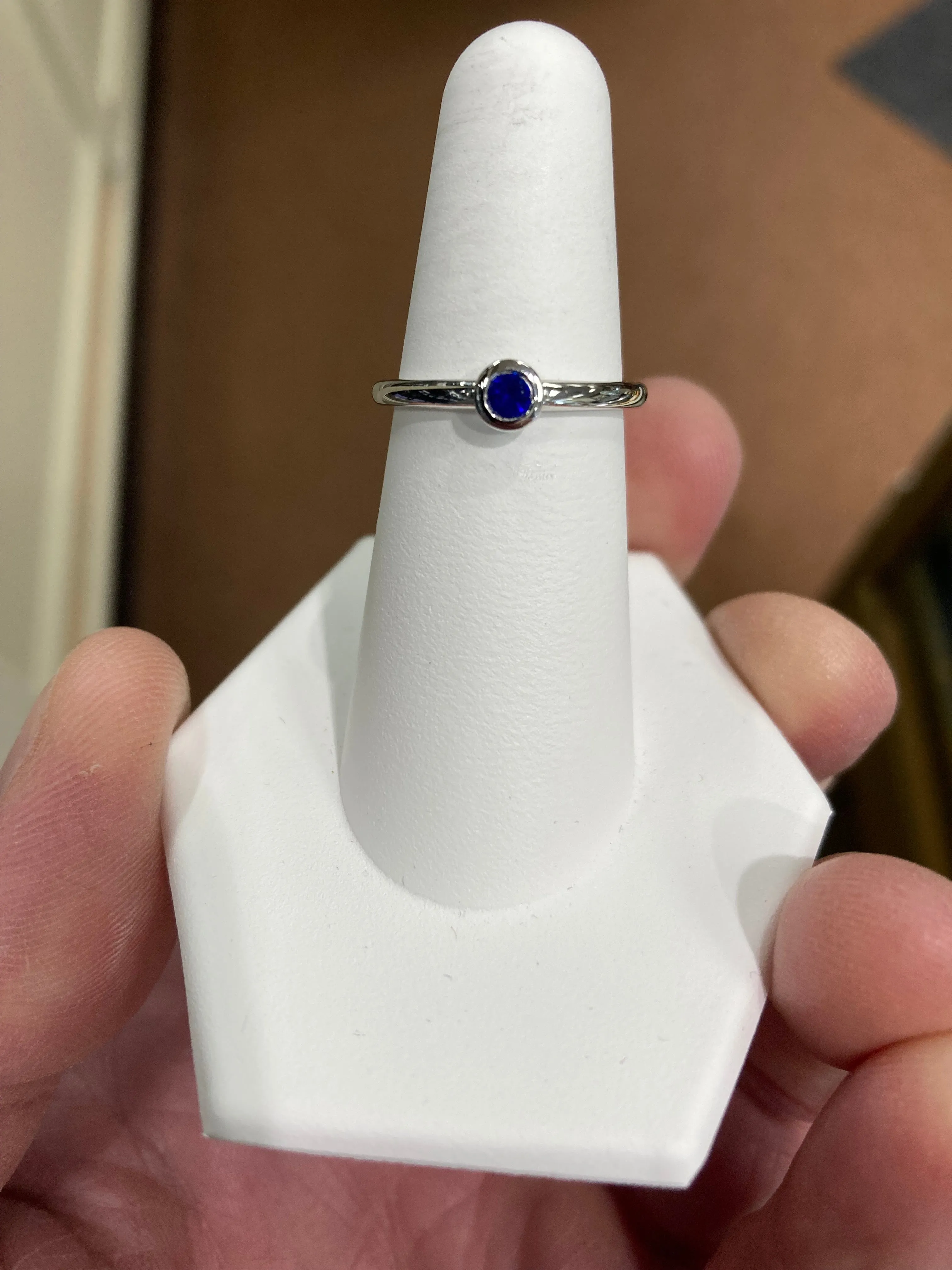 Sapphire Silver Ring