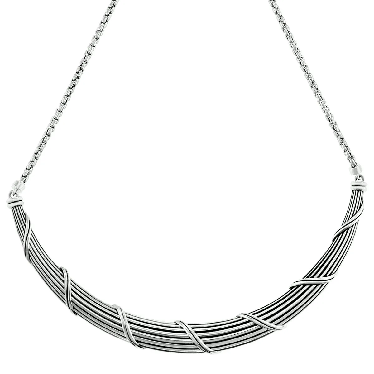 Signature Classic Collar Necklace in sterling silver