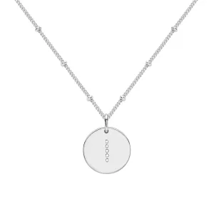 Silver Alphabet I Necklace