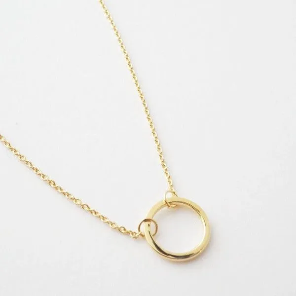 Single Open Circle Necklace