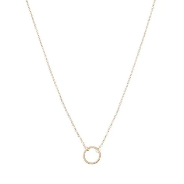 Single Open Circle Necklace