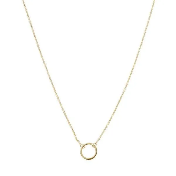 Single Open Circle Necklace