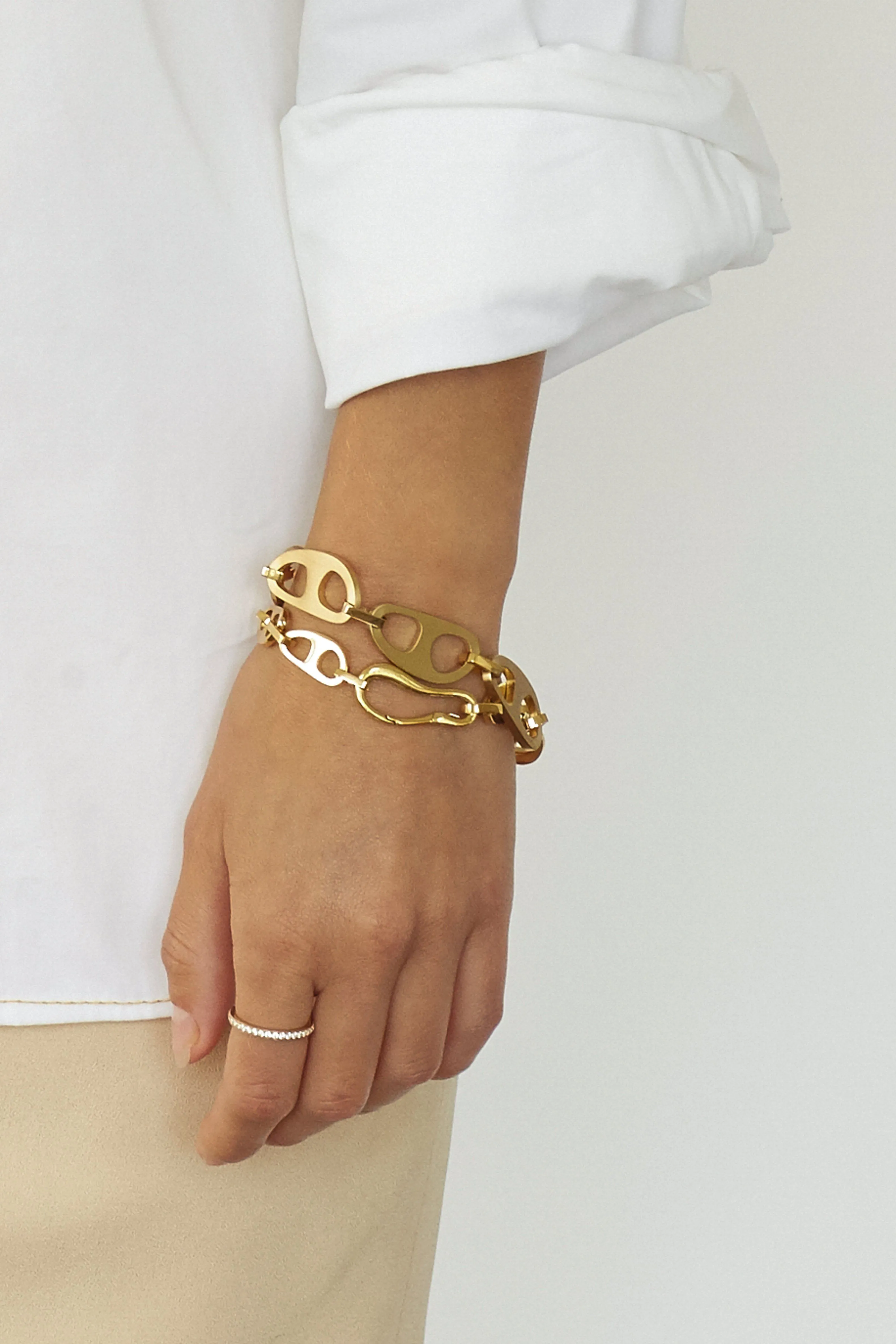 Small Gold Tab Bracelet